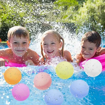 10pcs Opakovane Vodné Bomby Balóny Lete Vodný Hračka pre Deti, Bazén, Pláž Hračky Outdoorové Aktivity Vody, Hry, Hračky Vody Loptu