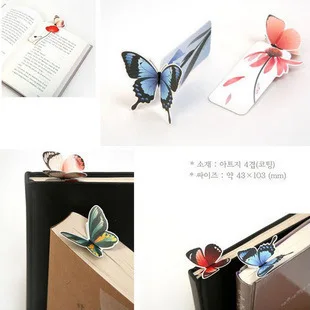 14PCS 3D Butterfly Na Narodeniny Deti Stranu Knihy Vianoce Deti Papier Záložku