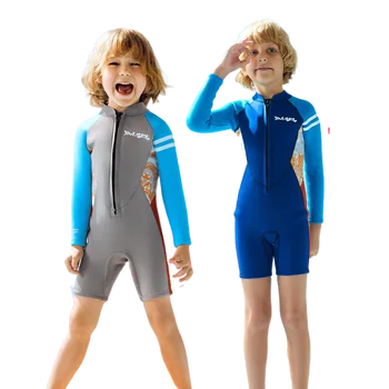 2,5 mm Tepelná Potápačské Obleky Pre Dieťa Chlapcov Dlhý Rukáv Surfovanie Neoprén Deti Neoprénové Plavky jednodielne Chlapcov Plavky