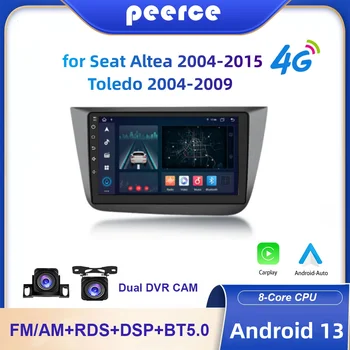 2 Din autorádia Android pre Seat Altea 2004-2015 Toledo 2004-2009 Carplay Andoid Auto Bezdrôtová 9