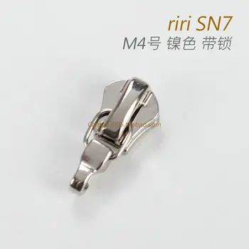2 Kus Swiss Riri M4 Vytiahnuť Kovový Zips s Automatického Blokovania SN7 Nikel Farba Taška Popruh Luxusné Dizajnér
