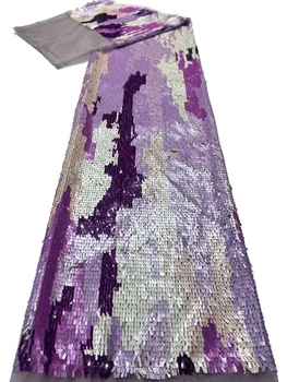 2023 Nové Spustenie Znamenité Plné Brucho Multi-farebné Sequin Čipky Textílie, Afriky Módne Sequin Strany Večerné Šaty/5yards