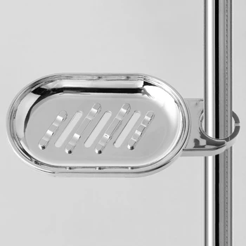 22 mm Sprcha Železničnej Namontované Chrome Plastový odvod Vody Mydlo Jedlo pre Kúpeľne, Kuchyne, Skladovanie Organizátor Mydlo, Zásobník Veľkoobchod