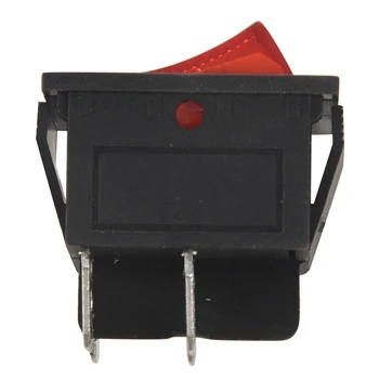 4X Červené Svetlo 4 Pin DPST zapne/VYPNE Modul V Kolískový Spínač 15A/250V 20A/125V AC 28X22mm