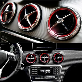 5 Ks Výfukového Otvoru Ukončiť Krúžok Dekoratívny Kryt Auto Styling Výbava Pre Mercedes-Benz CLA117/180/200/250 X156 GLA200/220