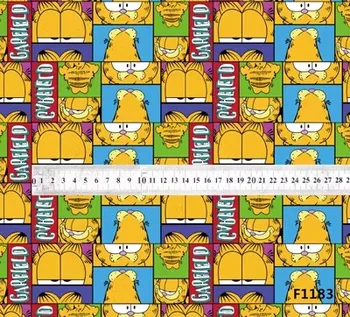 90x140cm Garfield Fat Cat Nepremokavé Polyesterové Zmesové Tkaniny HOBBY Ručné Textílie Taška Batoh Obrus obliečka na Vankúš Materiál