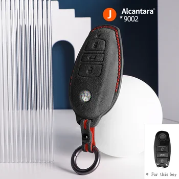 Alcantara kvalitné Kľúča Vozidla Prípade Kryt Držiak na Smart Key Taška Príslušenstvo Pre VW Volkswagen 2010 - 2014 Touareg