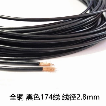 ANTÉNNY koaxiálny line kábel RG174 SYV-50-1.5 čistej medi 50 ohmové tienené signálna čiara antény podávač Drôtu s priemerom 2.8 mm