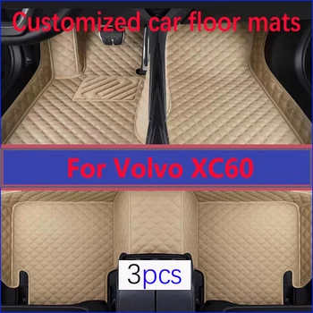 Auto podlahové rohože pre Volvo XC60 2009 2010 2011 2012 2013 2014 2015 Vlastné auto nohy Podložky automobilový koberec kryt