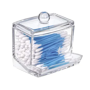 Bavlnenou Handričkou Loptu Úložný Box S Vekom Veľkú Kapacitu, Kúpeľňa Akrylové Transparentné Nádoby Jar Dávkovač