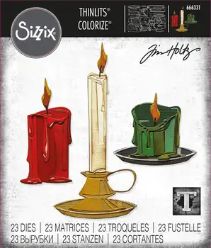 Candleshop Vyfarbenie Thinlits Die Vianočné Rezanie Kovov Zomrie Scrapbooking Pohľadnice Čepeľ Punč Dekorácie, Remeselné Nôž Plesní