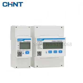 CHINT DDSU666 DTSU666 80A Jednotného Tri Fázy MODBUS RS485 Bi-directional Smart Energy Power KWH Elektrickej Solárne Meter Wattmeter