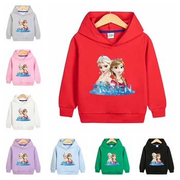 Deti, Dievčatá Oblečenie Mikina S Kapucňou Na Jar Jeseň Coats Cartoon Mrazené Elsa Dievčatá, Deti Hoodies Batoľa Vrchné Oblečenie Bundy