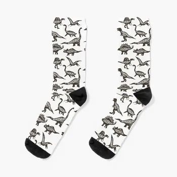 Dinosaurov Ponožky pánske zimné tepelnej ponožky Veľa Detí ponožky hiphop
