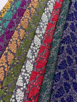 Francúzsky Čipky Textílie 2023 Vysokej Kvality Afriky Výšivky Tylu Čistá Sekvencia Lesk Svadobné Party Nigérijský Sequined Oka Šitie