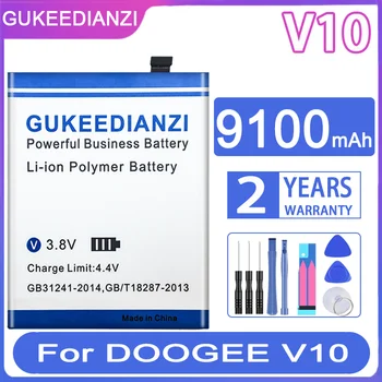 GUKEEDIANZI pre DOOGEE V20 V10 Telefón Bateria BAT21ZN1336000 V10 BAT21M188500 Batérie 6900mAh 9100mAh Vysokej Cpacity Batérie