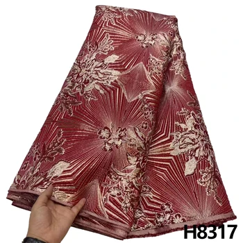 HFX 2023 Najnovšie Afriky Žakárové Čipky textílie francúzskej Čipky, Výšivky Vysokej kvality Nigérijský brocade, Šité čipky textílie party šaty