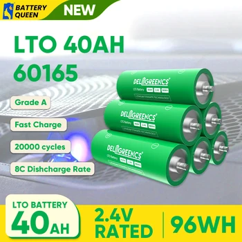LTO 40Ah 2.4 V Menovitý 60165 Pôvodnej Triedy Zbrusu Nový Nabíjateľná Lítium-Titanate Batérie Pre DIY Solar Car Audio Power Grid