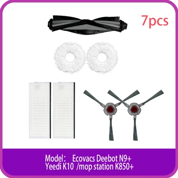 Mop handričkou + rotačná kefa + bočné kefa+Vstavané filtre Pre Ecovacs deebot N9 + Yeedi K10 Mop Stanice k850+ robot vysávač