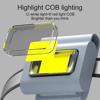 Multifunkčné LED Prenosné Svetlo S Magnetickým Plnenie Ľahké Oblečenie Klip Systémom Svetlo Silikónové Práce Silné Svetlo Svetlomet