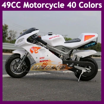 Na Predaj 49 50 CC 2-Taktné Benzínové Motocykel MOTO Racing Dirt Bicykle, Motorky Zľava Podpora Pre Dospelých, Deti, Chlapci Dievčatá