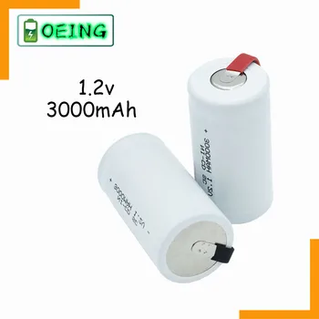 NAJNOVŠIE kvalitné batérie nabíjateľné batérie sub batérie SC Ni-Cd batérie 1.2 v tab 3000 mAh pre Elektrický nástroj