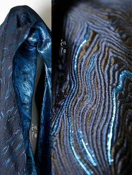 Nepravidelný Žakárové Textúra Lesklej Tkaniny Svetlo Luxusné Závesy Škandinávskych High-end Oblečenie Dizajnér Tkaniny
