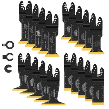 Nové 20Pcs Oscilačný Kotúče pre Píly Bi-metal Titán Potiahnutý Multitool Nože Ostré Odolné voči Opotrebovaniu, Oscilačný Čepele Rýchle Rezanie