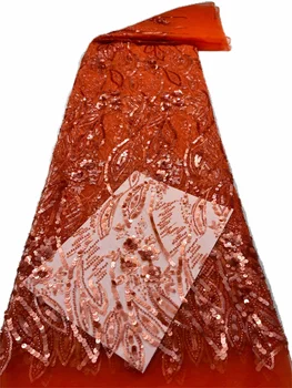 Nové Africké Korálky Čipky Textílie 2023 tepla na Predaj francúzsky Flitrami Oka Čipky Nigérijský Výšivky Čistej Tkaniny Pre L Svadobné Party Šaty