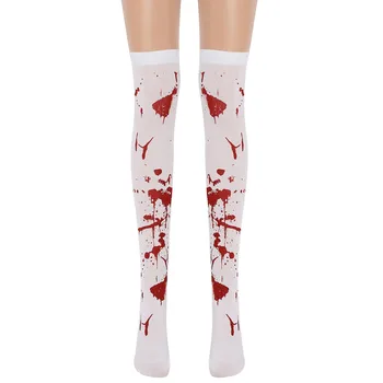 Nové Halloween Kostým Ženy Strany Maškaráda Oblečenie Krvavé Ponožky Sestra Pančuchy Krvavé Zombie Krvi Halloween Cosplay Ponožky L2