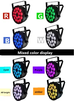 Nové Led Par 18X12W RGBW Fáze Svetlo Ploché Scénické Osvetlenie, Vianočné Dekorácie DJ Vybavenie Disco Lampa Vysokej Kvality Dmx regulácia