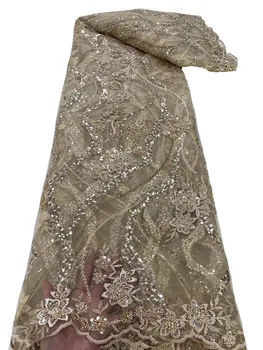 Nové troch-dimenzionální perličiek trubice perličiek lesk kvet čipky, výšivky, módne Európsky štýl cheongsam večerné šaty