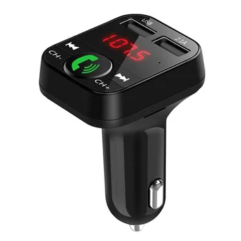 Podporuje TF Kartu/USB Prehrávanie Bluetooth-kompatibilné Auto FM autorádio Adaptér Duálny USB Nabíjačka pre Mobilné Telefón