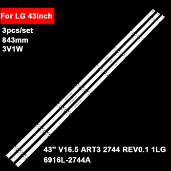 Podsvietenie TV LED Pásy Pre LG 43inch CSP 8led 43