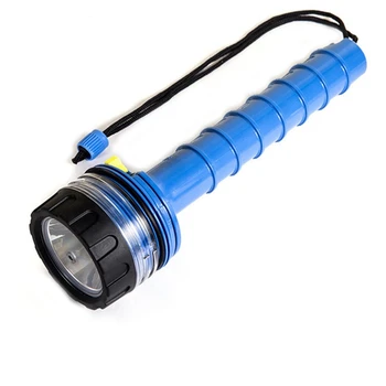 Podvodná Vodotesný LED Potápanie Svetlo Dlhý Záber Zachrániť Svetlo Profesionálne Výkonný Baterka, Modrá