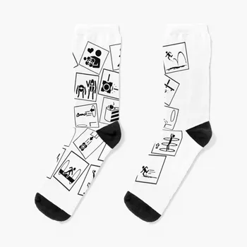 Portal 2 symboly Ponožky Mužov cyklistické ponožky non-slip futbal pančuchy Žien teplé ponožky