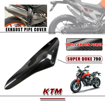 Pre KTM Superduke 790 2018 2019 2020 2021 2022 100% 3 K úplne Suché Uhlíkových Vlákien Výfukových Kryt Motocykel Telo Kapotáže Súpravy Časti