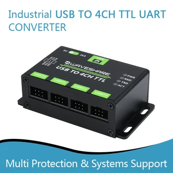 Priemyselné USB 4CH TTL Prevodník, USB Na UART, Multi Ochranu a Systémy na Podporu