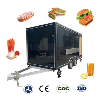 Prispôsobený Ulici Mobile Potravín Truck Mini Mobile Rýchlo Vonkajšie Košíka Koncesie Potravín Príves Plne Vybavené