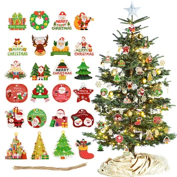 Santa Claus Elk Vianočné Banner Cartoon Planárne Živice Cabochons Vianočné Dekorácie pre Domov Šťastný Nový Rok