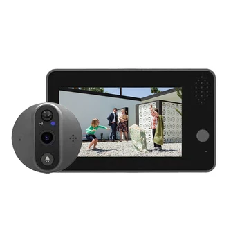 Smart 1080P Peephole Camera Viewer Home Security obojsmerné Audio HD Nočné Videnie Tuya WiFi Zvonček Fotoaparát