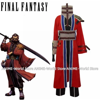 V hre Final Fantasy X Auron Cosplay Kostým Auron Remake Cosplay Kostým Mužov Halloween Červené Oblečenie Vlastné, Aby