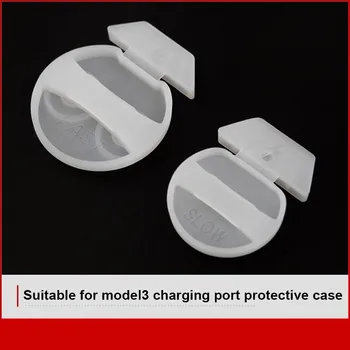 Vhodné pre Tesla Model 3 Národná Norma Európska Norma American Standard Nabíjací Port Prachu Plug Silikónový Kryt Pr