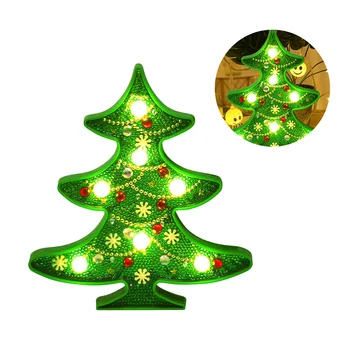 Vianočný Stromček Lampa DIY Tehla Modelovanie LED pre Xmas Party Domova