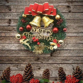 Vianočný Veniec Veniec Na Vianoce, Vianočný Stromček, Ručné Prívesok Domácej Strany, Dvere, Okná Predných Dverí Ornament 2024 Nový Rok
