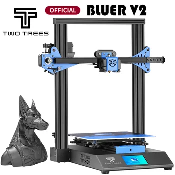 Zámorské sklady Twotrees 3D Tlačiarne FDM Blu-3 V2 I3 3D принтер Tlač Masky 3d Diy Kit 3,5-Palcový Farebný Dotykový Displej TMC2225