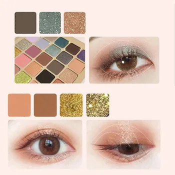 Štyridsať Farba Eyeshadow Make-Up Multicolor Eyeshadow Silne Pigmentované Eyeshadows Farebné A Blendable Balzam Na Pery Baby Očné Linky