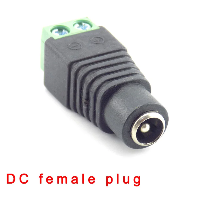 1 pár 2.1x5.5 mm DC Samec + Samica konektor Konektor napájania konektor, adaptér BNC pre CCTV kamery, LED pásy lampy, osvetlenie svetlo