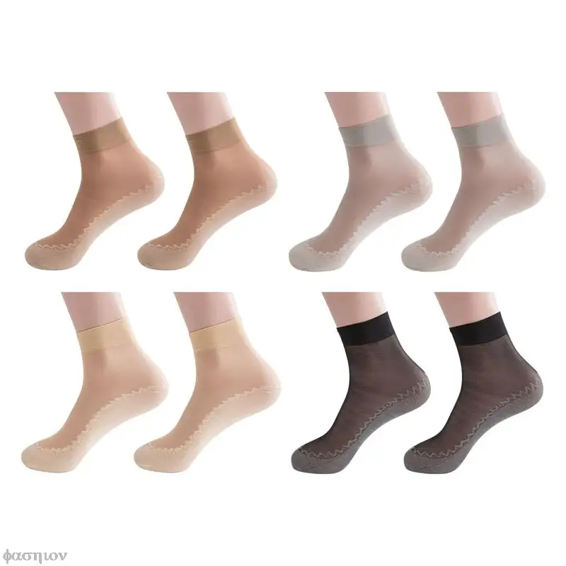 10Pairs Velvet Hodváb Ponožky Non-Sklzu Spodnej Spájať Transparentné Dámy Ultratenké Priedušné Ponožky Jar Leto Ženy Mäkké Ponožky Nové