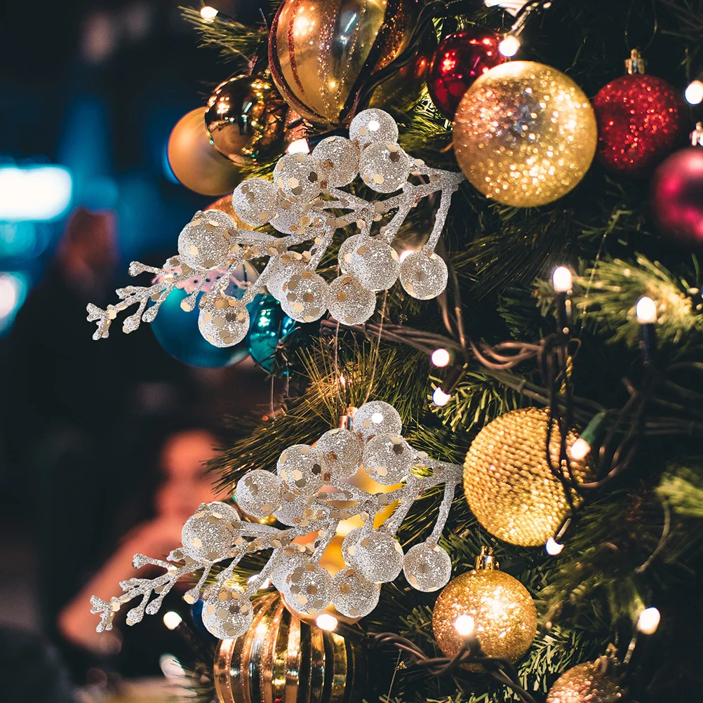 12 Ks Vianočné Imitácia Bobule Umelý Strom Vianočný Večierok Láskavosti Zimné Domova Party Láskavosti Veniec Pena Ozdoby